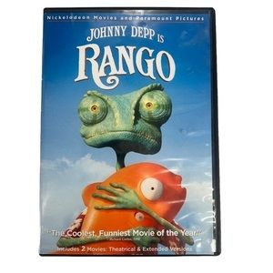 Johnny Depp is Rango Dvd Movie Used Condition